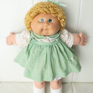 Vintage 1980's Cabbage Patch Doll with Gold Hair